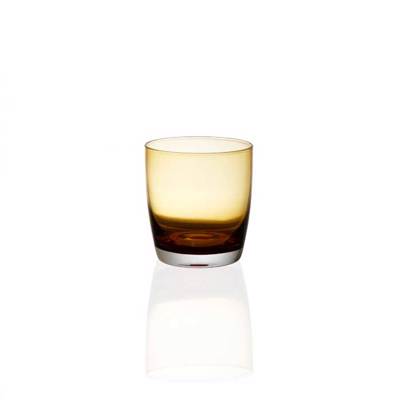 Cryspo Trio Σετ 6 Τεμαχίων Ποτήρι Ουίσκι 355ml από Φυσητό Γυαλί 'IRID AMBER' 5201451